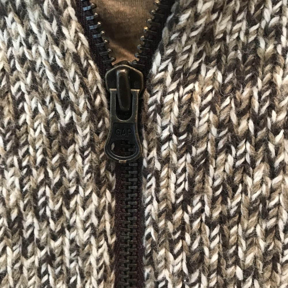 Gap Wool Front Zip Sweater - Picture 4 of 5